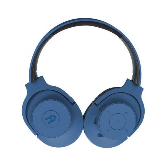 Auriculares Headset Avenzo C/ Micrófono Mp3 Ranura Micro Sd Color Azul