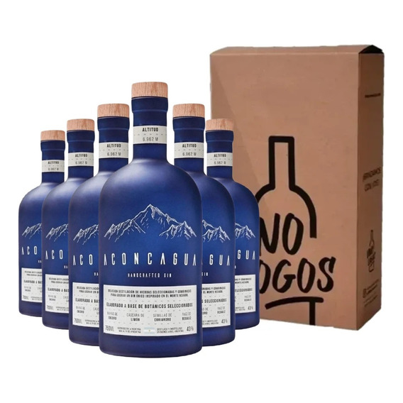 Gin Aconcagua Handcrafted London Dry Caja X6 - Vinologos