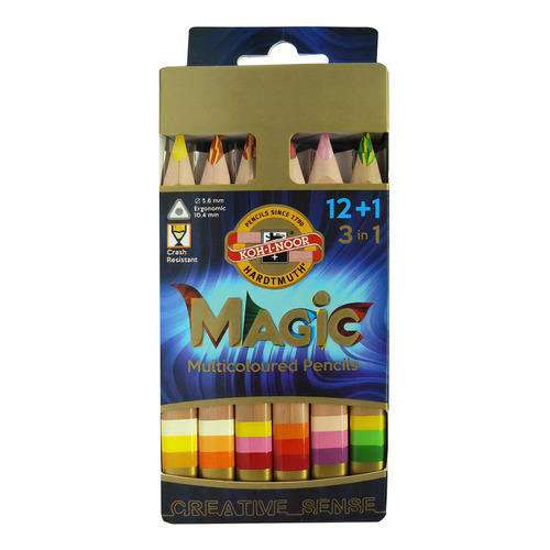 Lapices Koh-i-noor Magic X 13 Pcs + Goma + Sacapuntas