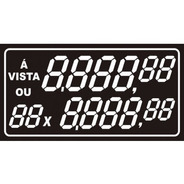 Etiqueta Pvc Preço A Vista/prazo 70 Mm X 37 Mm 50 Unidades