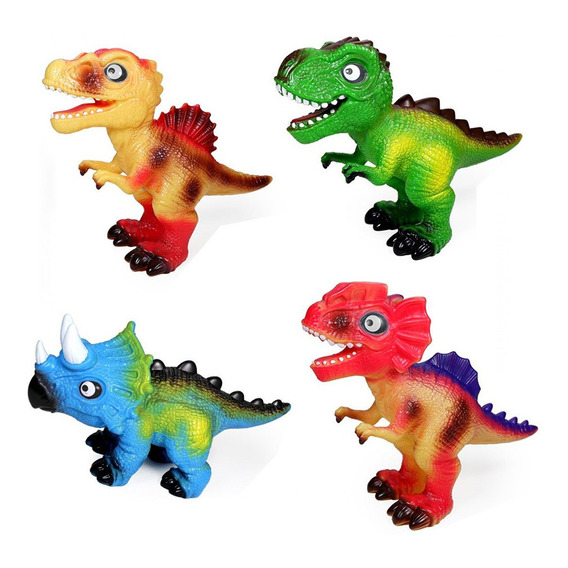 Dinosaurios De Goma Coloridos