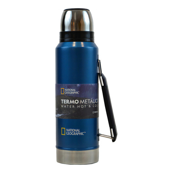 Termo Metálico National Geographic Thng03 1200ml Color Azul