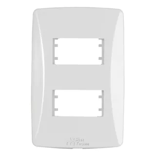 Placa 4x2 Para 2 Módulos Distanciados Mec-tronic Branco