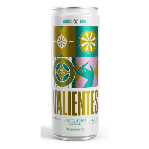 Valientes Blanco Lata 355ml. Vermouth La Fuerza