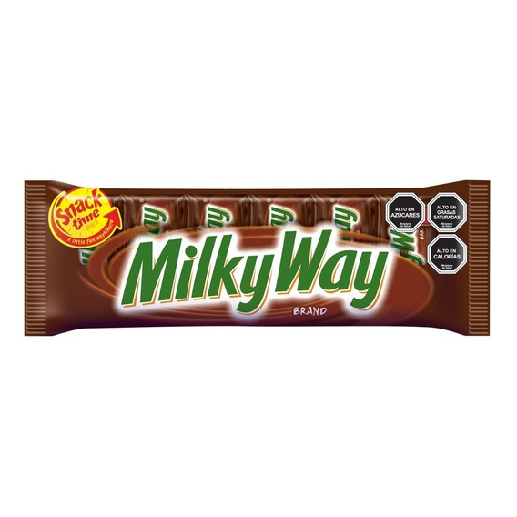 Milky Way Barra Chocolate Leche Y Caramelo Fun Size 95g