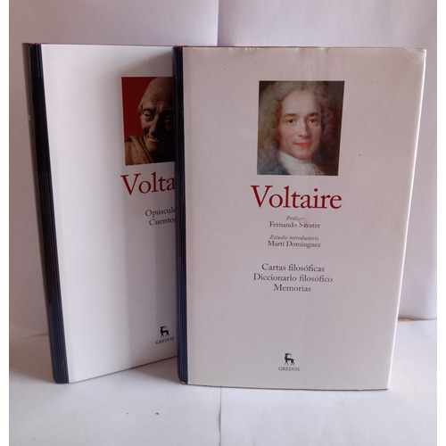 Lote X 2 Libros Voltaire - Gredos- Tapa Dura