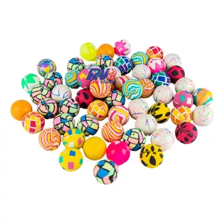 100 Pelotas 1 Pulgada 27 Mm Premium Mix Botona Loca 1p