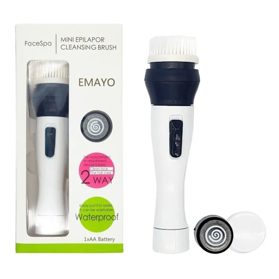 Cepillo De Limpieza Facial Y Afeitador 2 En 1