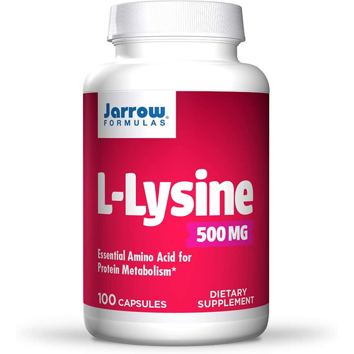 Jarrow Formulas L-lisina 500 Mg. 100 Cápsulas. Aminoácido Esencial Para El Metabolismo De Proteínas. Ayuda Al Crecimiento, El Desarrollo, El Mantenimiento Normal De Los Tejidos Y La Reparación