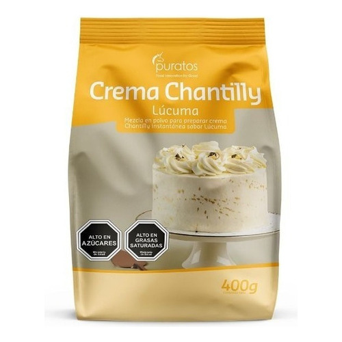Crema Chantilly Lucuma, Puratos 400 Gramos
