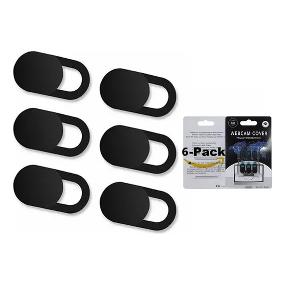 Cubre Webcam 6 Pack Cubierta Anti Espia Camara Con Tapa