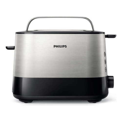 Tostadora Philips Hd2637/90 Viva Collection color inoxidable y negro