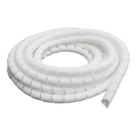 Manguera Espiral 19 Mm Cables Blanco X5m
