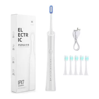 Cepillo Dental Eléctrico Base + Cable Usb + Tres Repuestos