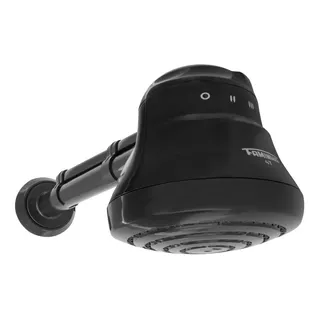 Chuveiro Elétrico Ducha Fame Preto C/ Cano 4t 5400w 110v Acabamento Fosco