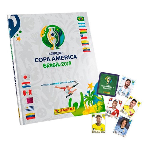 Lbum Tapa Dura + 100 Sobres, Copa América Brasil 2019