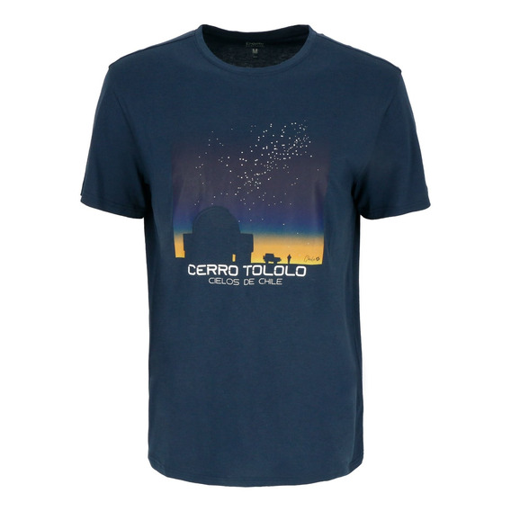 Polera Manga Corta Observatory Men Navy Doite