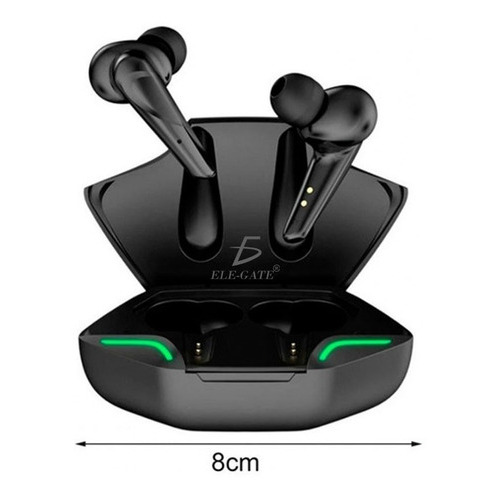 Audífonos In-ear Gamer Bluetooth 5.0 Waterproof Sin Delay Color Negro Color de la luz Verde claro