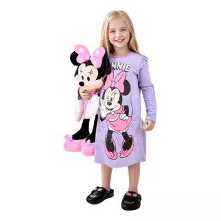 Camison Niña Minnie Manga Larga Disney Original 82071 Mg