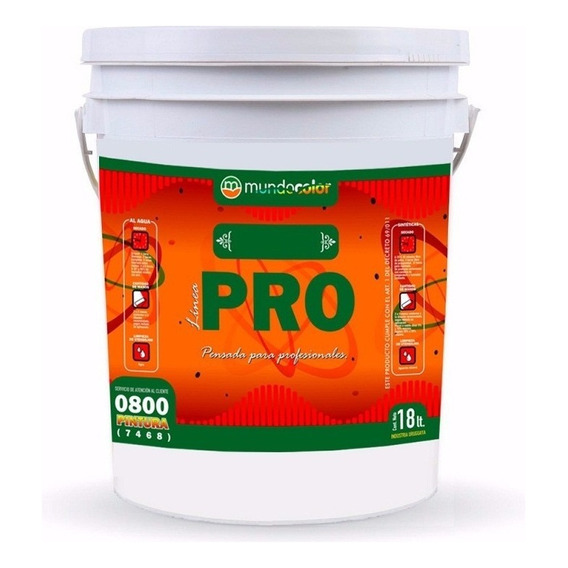 Pintura Para Cielos Rasos Antihongos Mundo Pro 18lts Blanco