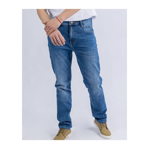 Pantalón De Jean Skinny Hombre Ufo Kings Celeste Oferta