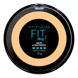 Maquillaje En Polvo Fit Me Matte & Poreless Maybelline 12g Color 128 Nude