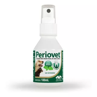 Periovet Spray 100 Ml - Vetnil - Tratamento Tartaro Sabor Menta