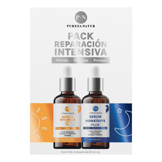 Kit Reparación Sueros Colageno + Vit C + Acido Hialurónico