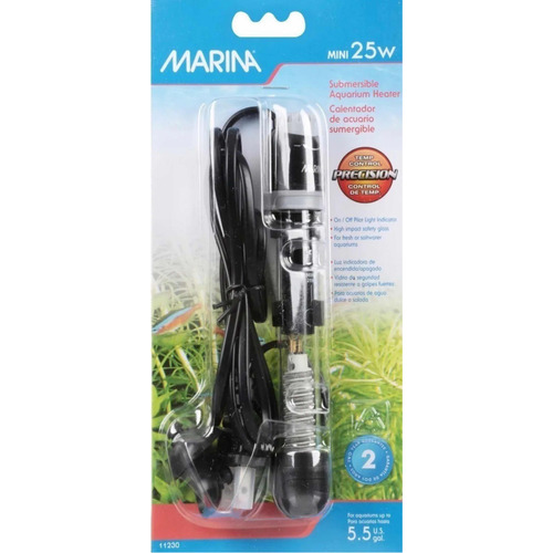 Calefactor Regulable Marina 25w Acuario Pecera Tropical 25lt