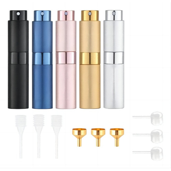 5pcs 8ml Perfume Atomizador Recargable,mini Botella De Spray