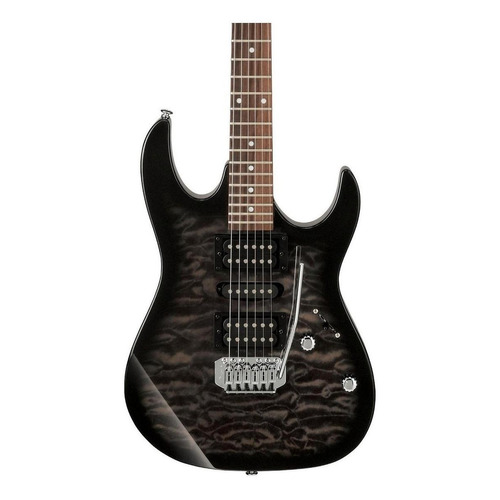 Ibanez Grx70qa-tks Guitarra Eléctrica Gio Negra Trasparente Color Transparent black sunburst Material del diapasón Amaranto Orientación de la mano Diestro