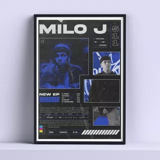 Cuadro Decorativo Milo J 30x40cm Con Vidrio