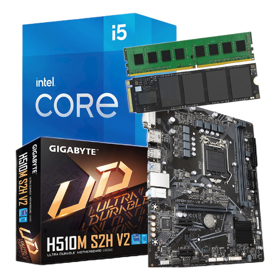 Combo Actualizacion Pc Intel I5 11400 8gb H510 + Nvme 250 Gb