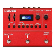 Pedal De Efecto Para Instrumento De Cuerda Boss Loop Station Rc-500  Rojo
