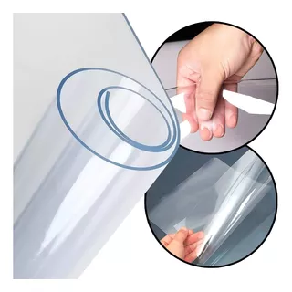 Plástico Pvc Cristal Transparente 0.40mm Rolo - 3m X 1,40m