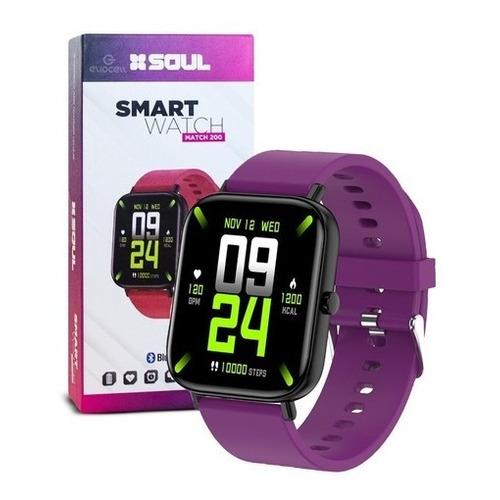 Smart Watch Match 200 Sport Soul Band Control Ritmico Color de la caja Violeta oscuro Color de la malla Violeta