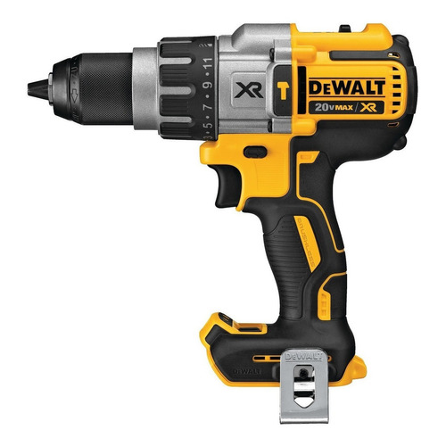 Taladro percutor atornillador inalámbrico de 13mm DeWalt DCD996B 20V  1 batería de 2Ah  accesorio con caja de cartón Amarillo