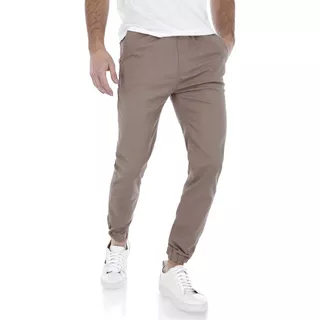 Pantalón Tipo Jogger De Gabardina Stretch Para Hombre