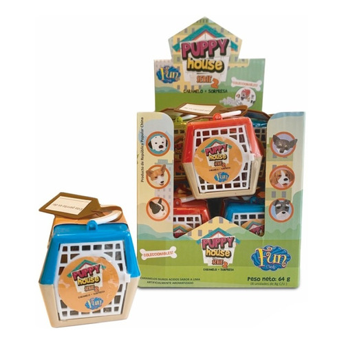 Caramelos Puppy House 8g Caja De 8 Unidades