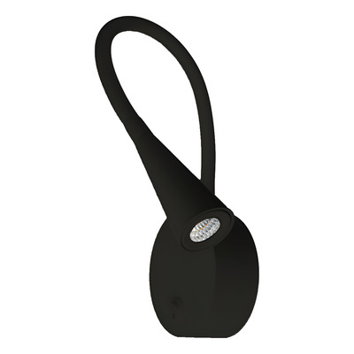 Aplique Led Moderno Cabecera Con Tecla Waller C Negro Vk