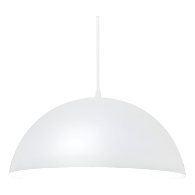 Colgante Media Esfera 40cm Blanco Ideal Cocina Apto Led Fz Blanco/blanco