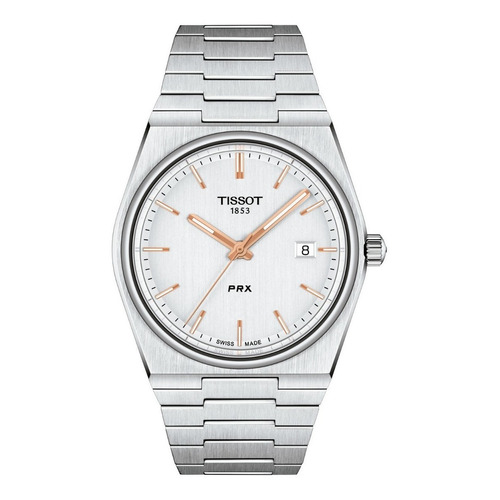 Reloj pulsera Tissot T137.410.11.051.00 con correa de acero inoxidable color gris