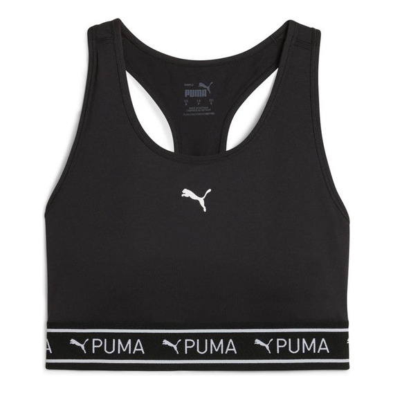 Peto Puma 4keeps Elastic Bra - P Negro Mujer