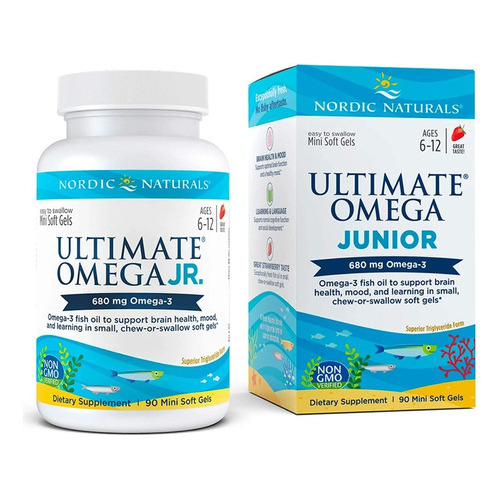      Omega 3 Nordic Naturals Ultimate Omega Junior Niños Sabor Fresa