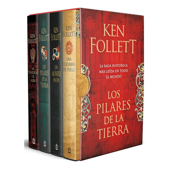 Estuche Saga Los Pilares De La Tierra: Los Pilares De La Tierra | Un Mundo Sin Fin | Una Columna De, De Ken Follett. Editorial Debolsillo, Tapa Blanda, Edición 1 En Español