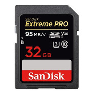 Cartão De Memória Sandisk Sdsdxxg-032g-gn4in  Extreme Pro 32gb