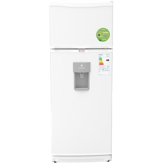 Heladera Con Freezer 2f-1600bda 329l Dispenser Conqueror Color Blanco