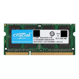 Memoria Ram Crucial 8gb Ct102464bf160b.m16fp - Computadora