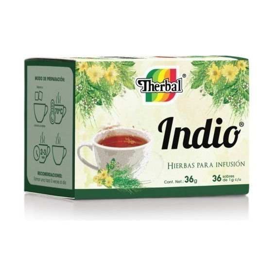 Te Therbal Indio en caja de 36gr