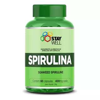  Stay Well Spirulina 100% Pura 1100mg Na Dose - Matéria Prim